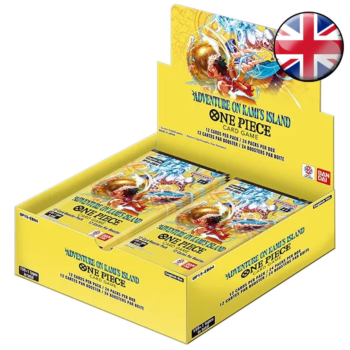 Item Box of 24 Boosters - OP15~EB04 "Adventure on Kami's Island" - One Piece CG - OP-15 EB-04 - EN
