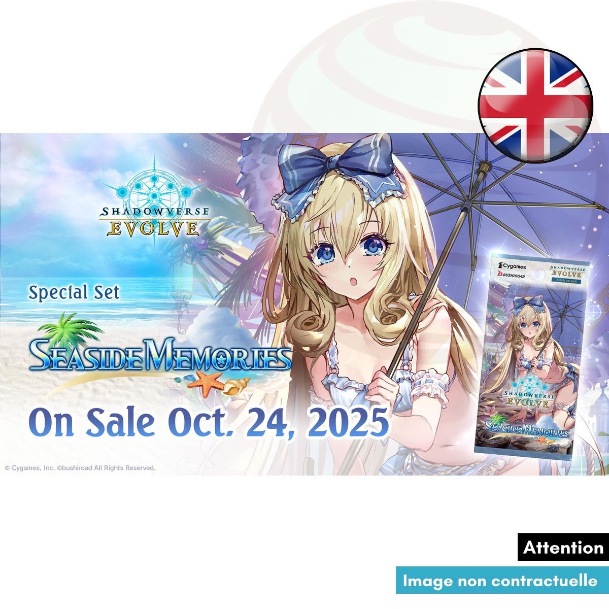 Item Box of 6 Boosters - SP01 Seaside Memories - Shadowverse Evolve - EN