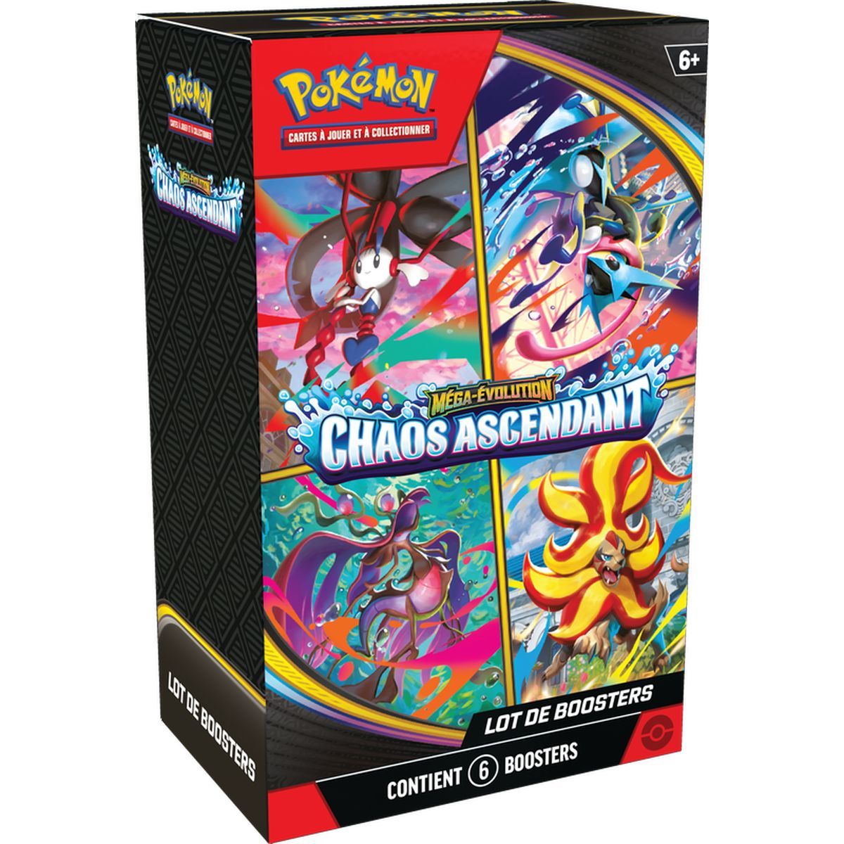 Bundle 6 Boosters - Mega-Evolution: Chaos Ascendant [ME04][CRI] - Pokémon - FR