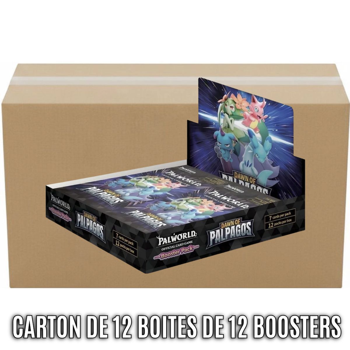 Box of 12 Boxes of 12 Boosters - Dawn of Palpagos [BP01] - Palworld TCG - EN