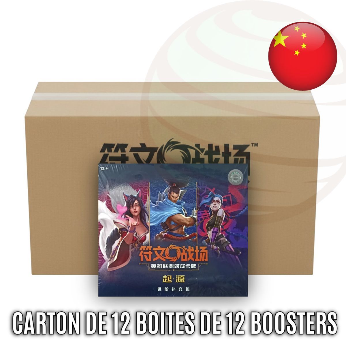Item Box of 12 Boxes of 12 Jumbo Boosters - Set 1 Origins - Riftbound League of Legends TCG - Chinese