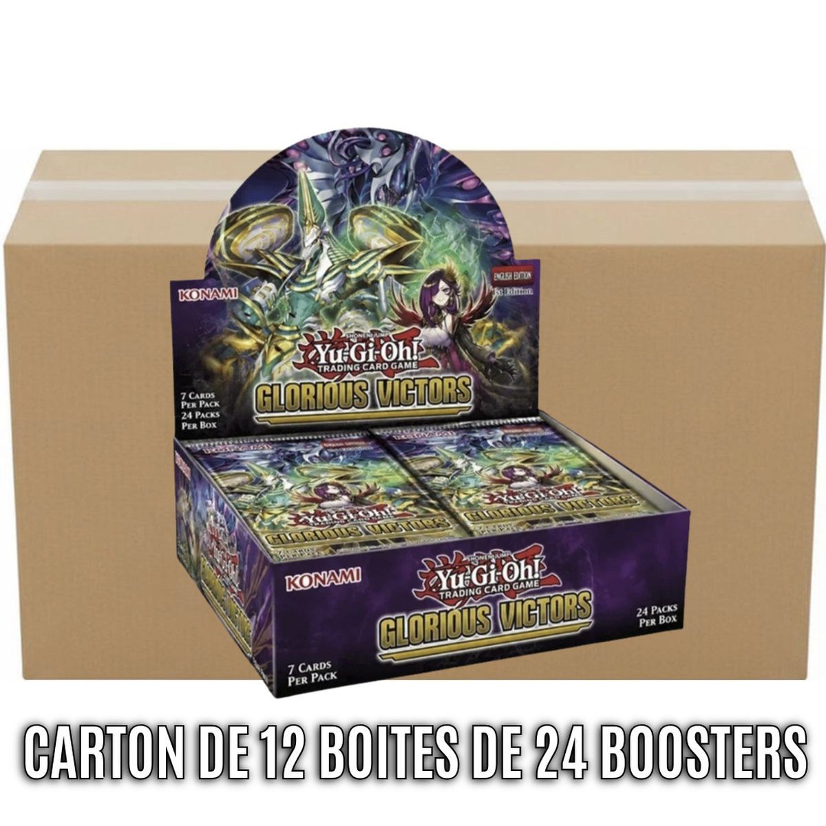 Carton of 12 boxes of 24 boosters - The Glorious Victors - Yu-Gi-Oh! - GLVI - FR