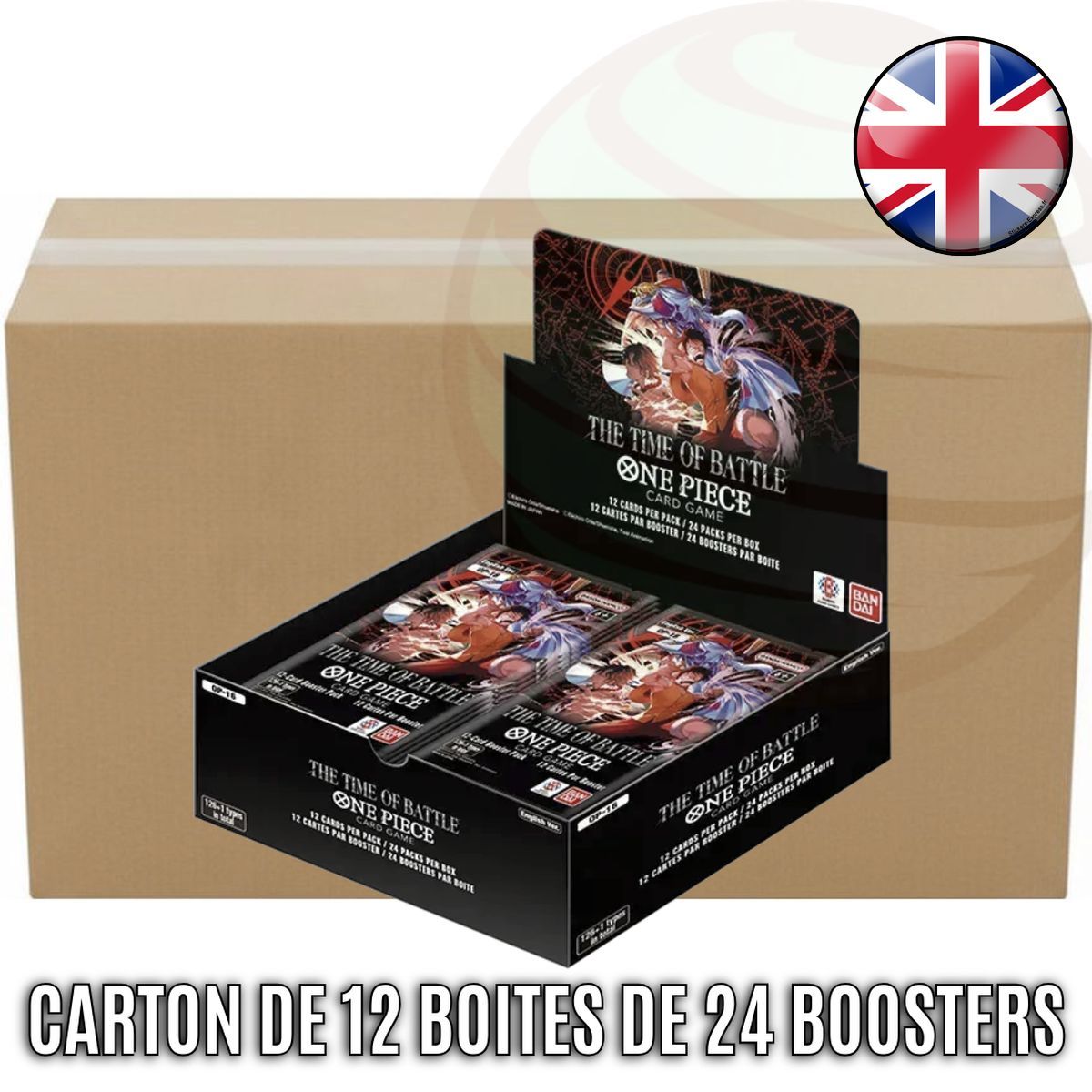 Box of 12 Boxes of 24 Boosters - OP16: The Time of Battle - One Piece CG - OP-16 - EN