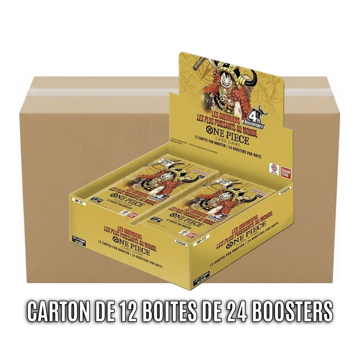 Carton of 12 boxes of 24 boosters - OP17: The World's Strongest Warriors - One Piece CG - OP-17 - FR