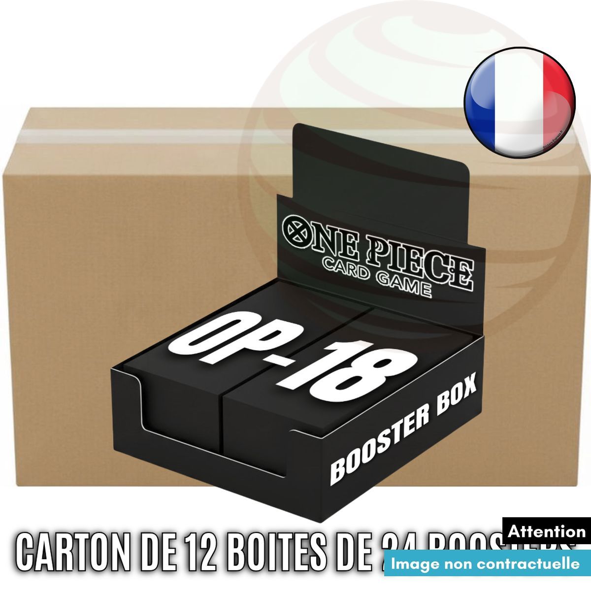 Box of 12 Boxes of 24 Boosters - OP18 - One Piece CG - OP-18 - FR