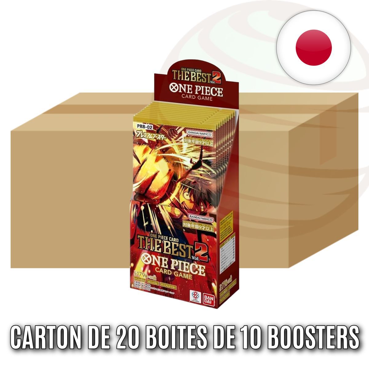 Box of 20 Boxes of 10 Boosters - The Best: PRB02 - One Piece CG - Japanese