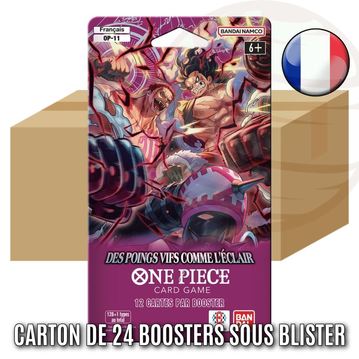 Item Box of 24 Blister Boosters - OP11: Lightning-Fast Fists - One Piece CG - OP-11 - FR