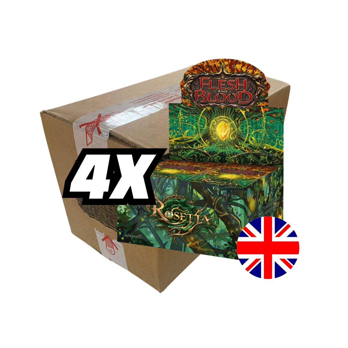 Box of 4 Box of 24 Boosters - Rosetta - Flesh & Blood - EN