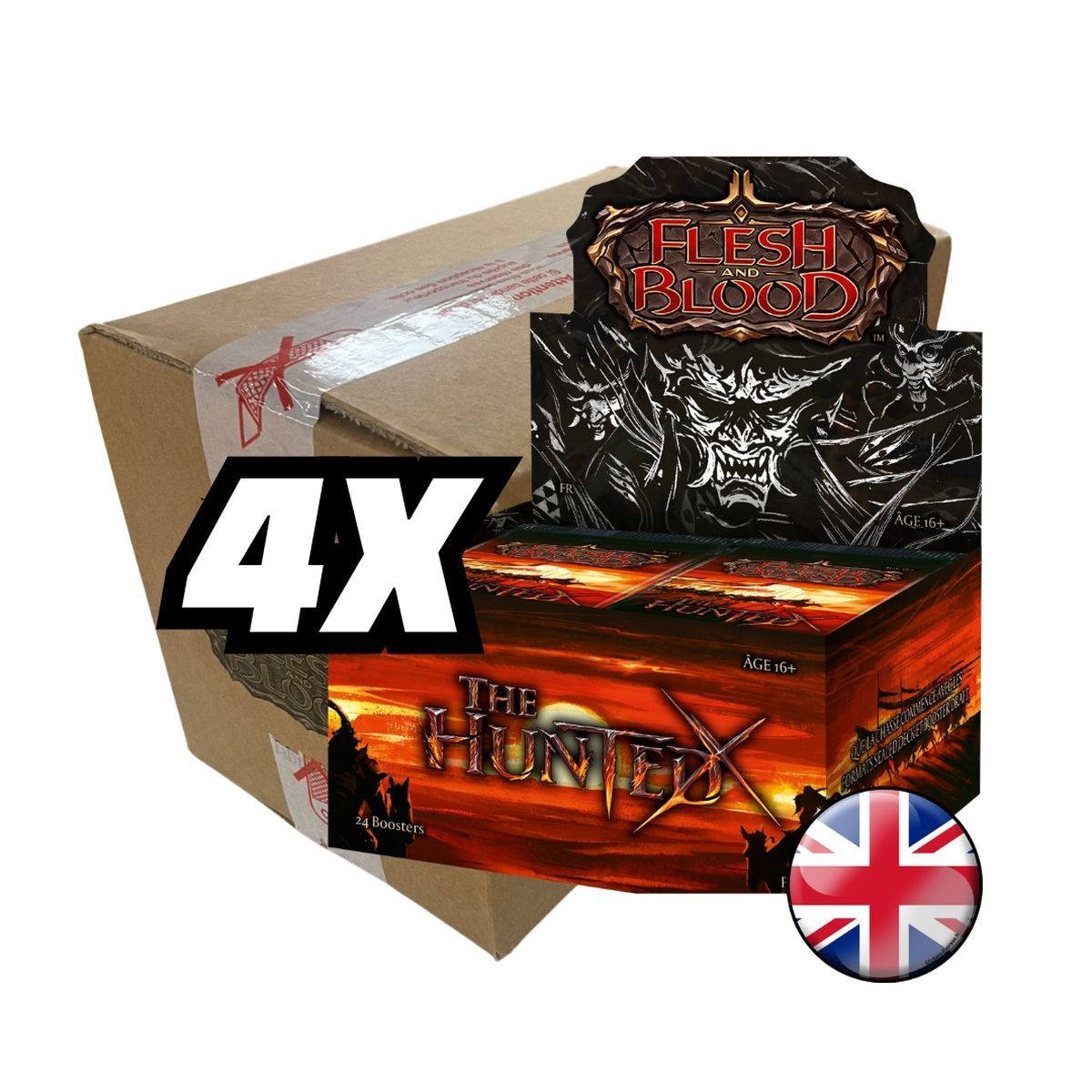 Box of 4 Box of 24 Boosters - The Hunted - Flesh & Blood - EN