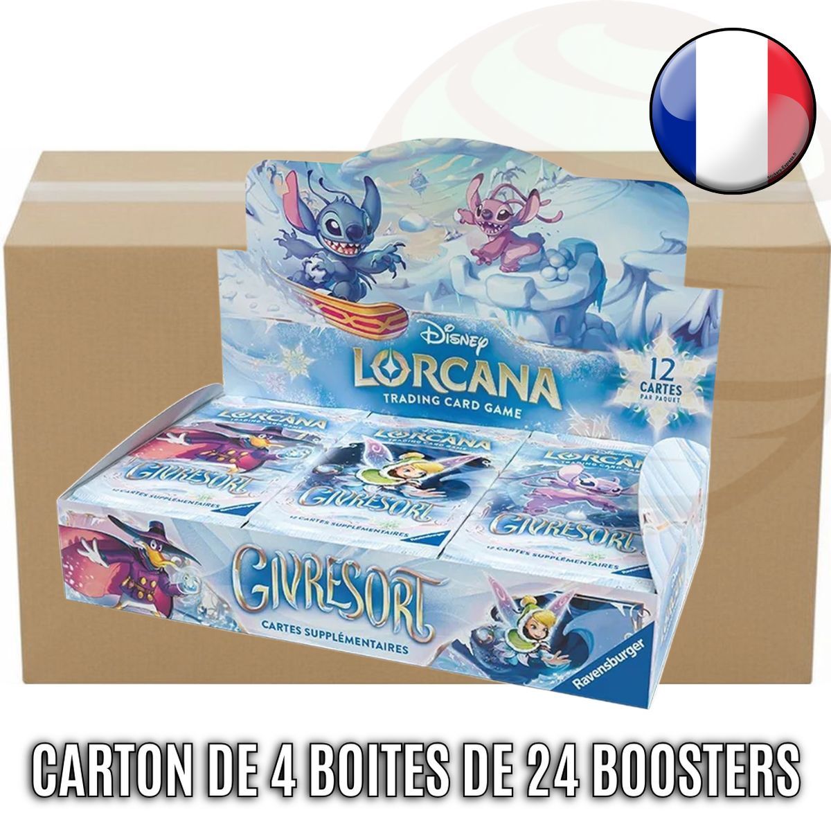 Item Carton of 4 boxes of 24 boosters - Chapter 11: Frostbite - Disney Lorcana - Set 11 - FR