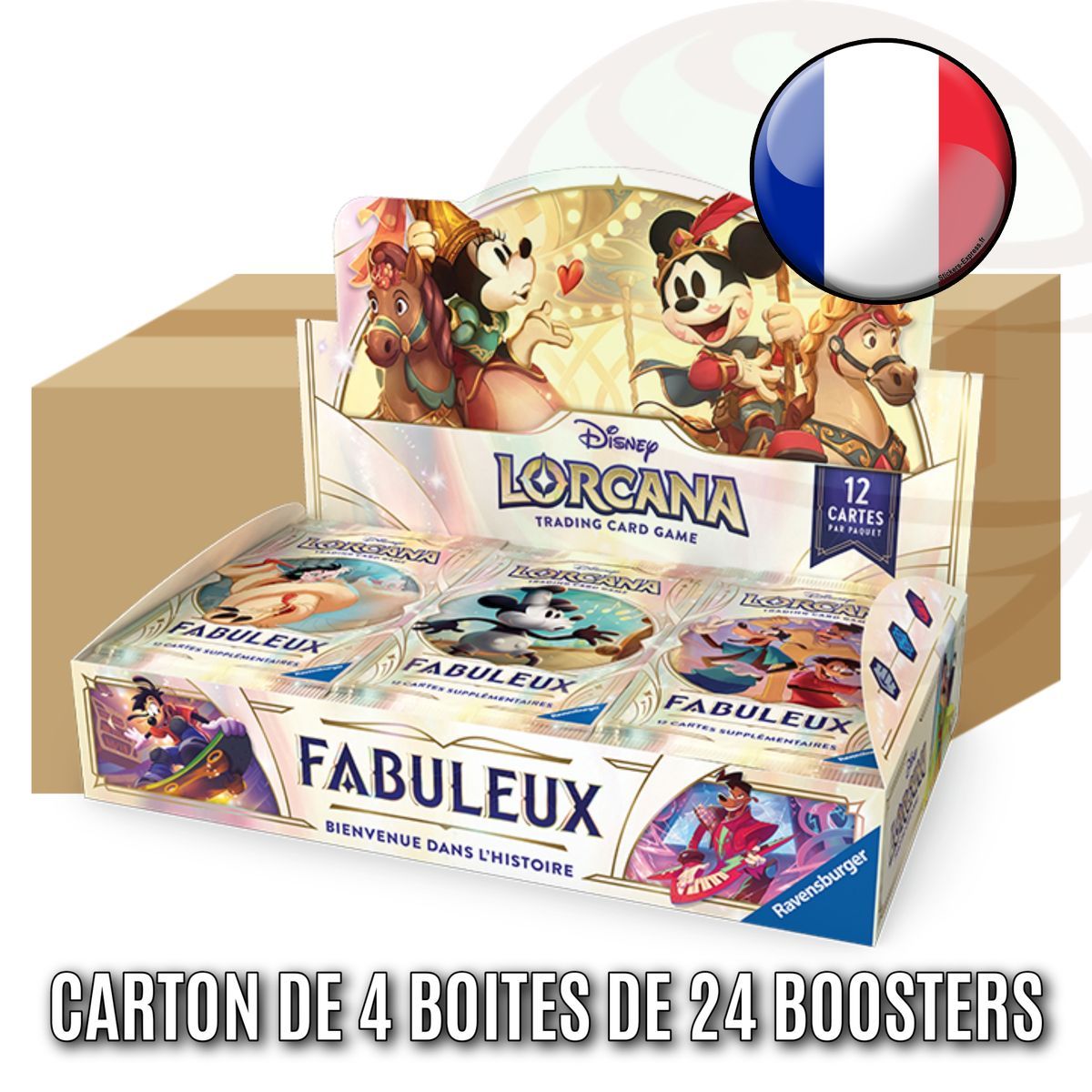 Item Box of 4 Boxes of 24 Boosters - Chapter 9: Fabulous - Disney Lorcana - Set 9 - FR