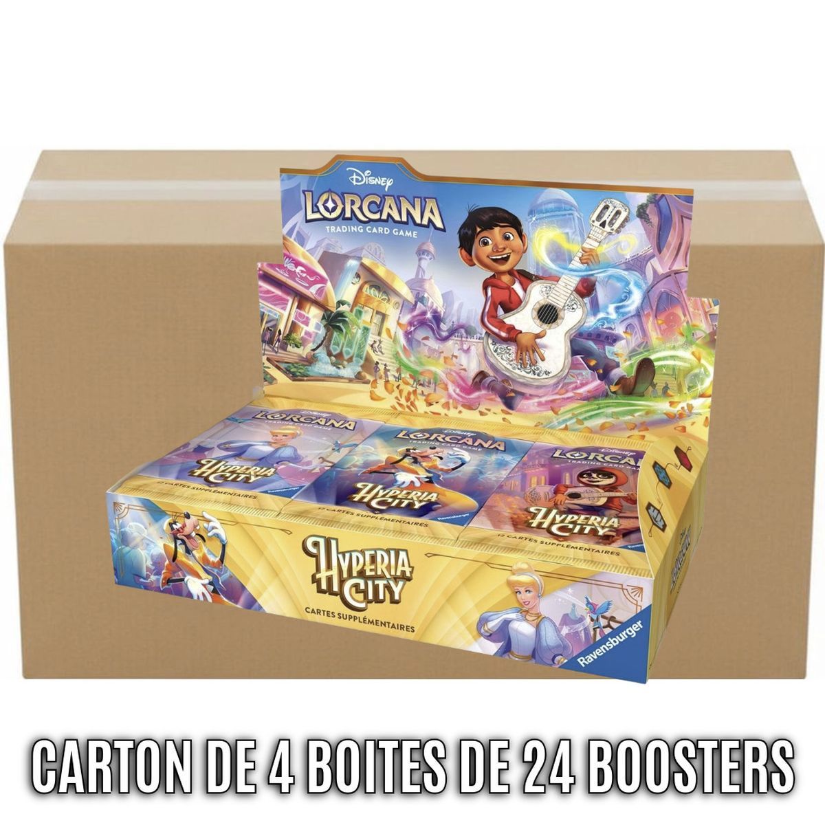 Box of 4 Booster Packs - Chapter 14: Hyperia City - Disney Lorcana - Set 14 - FR