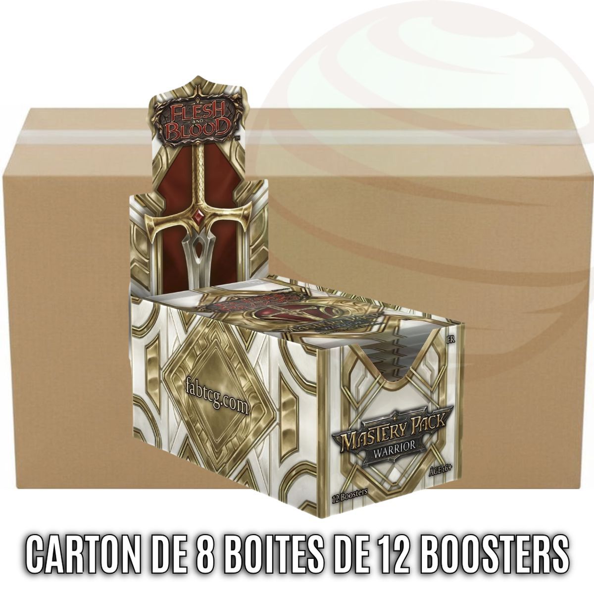 Box of 8 Boxes of 12 Boosters - Mastery Pack Warrior - Flesh & Blood - FAB - EN