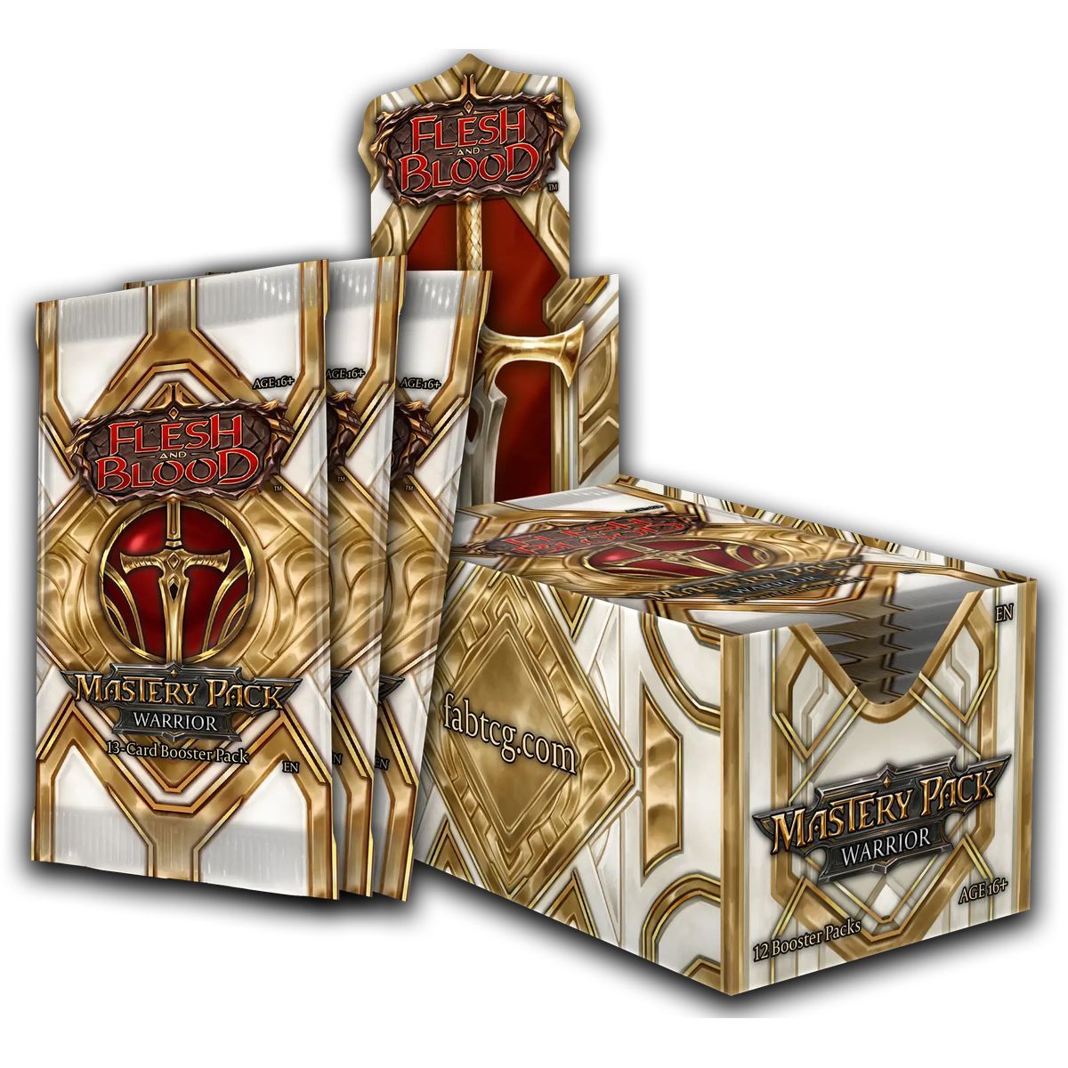 Box of 8 Boxes of 12 Boosters - Mastery Pack Warrior - Flesh & Blood - FAB - EN