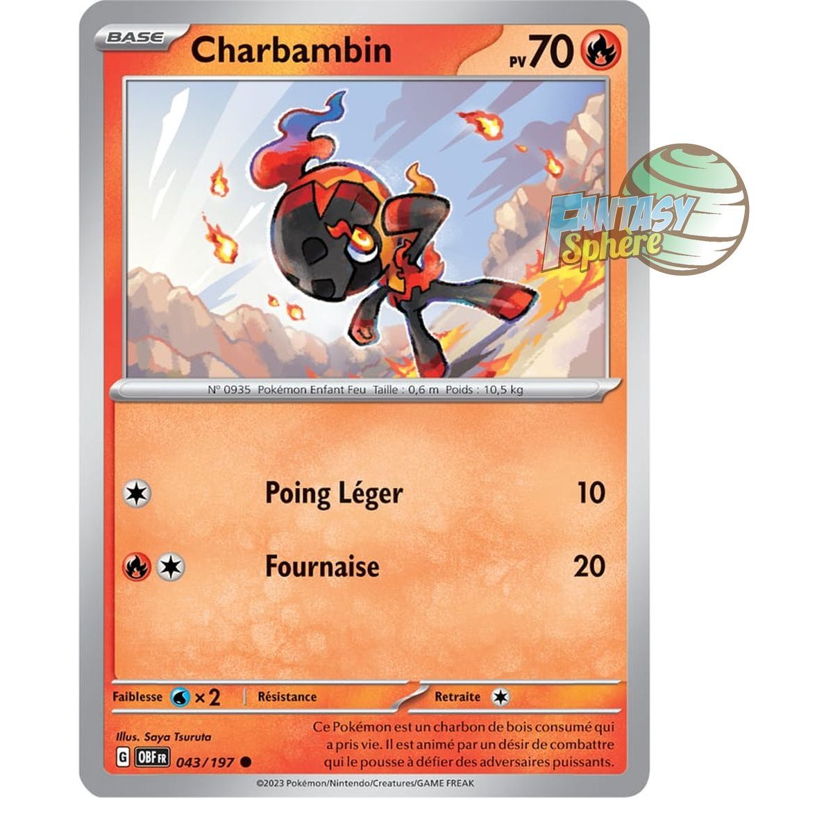 Charbambin - Reverse 43/197 - Scarlet and Violet Obsidian Flames