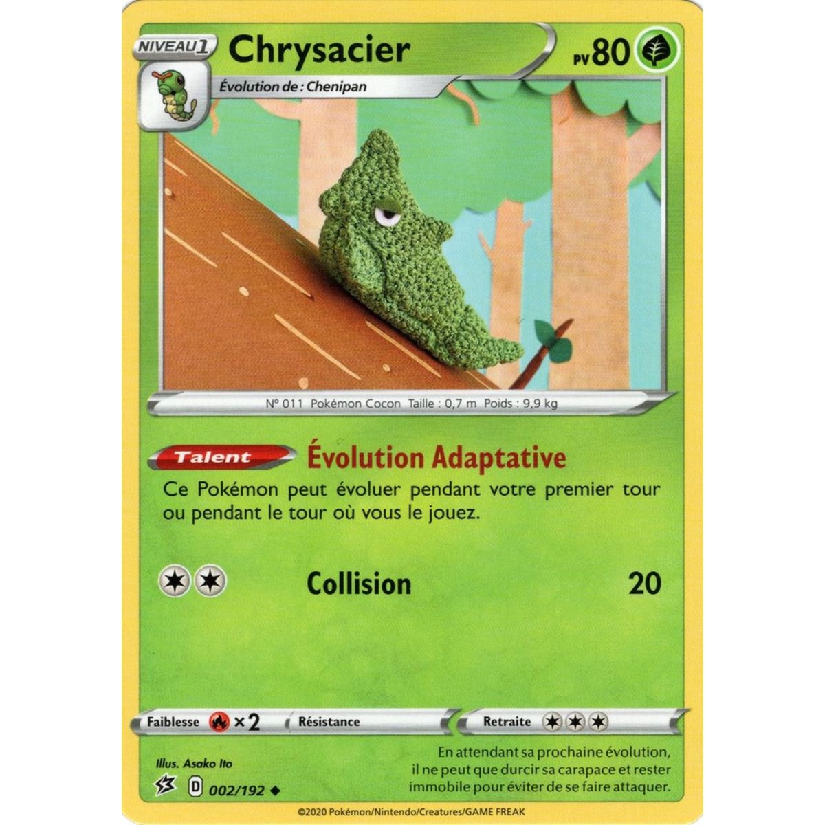 Chrysateel - Uncommon 2/192 - Sword and Shield 2 Rebel Clash