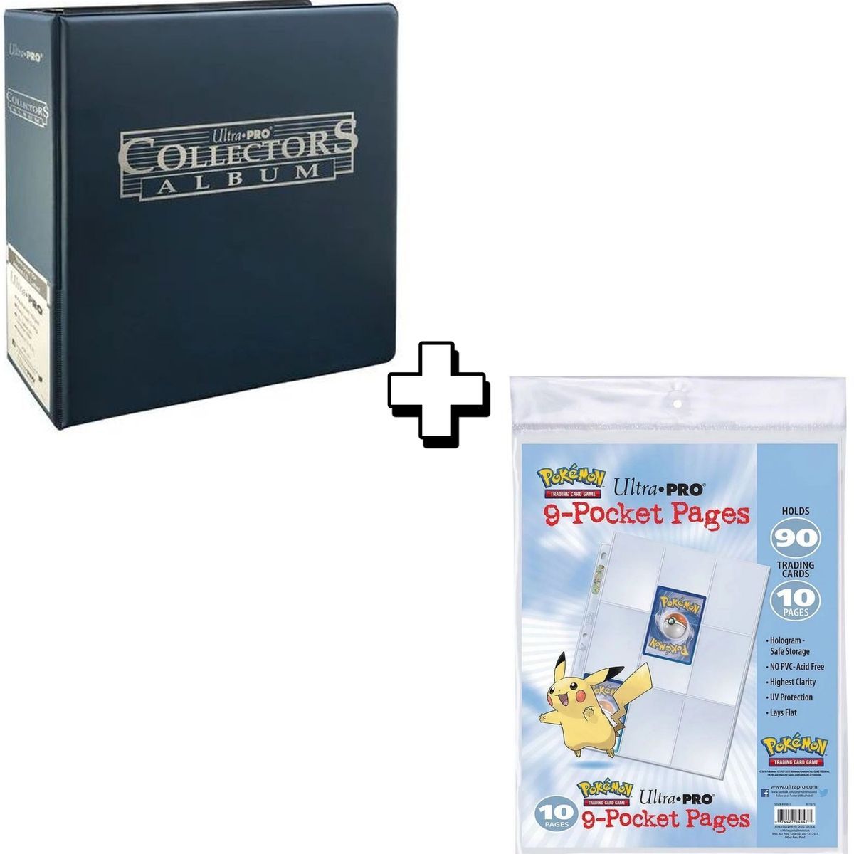 Navy Blue Ring Binder + 10 Binder Pages - Pokémon - Ultra Pro