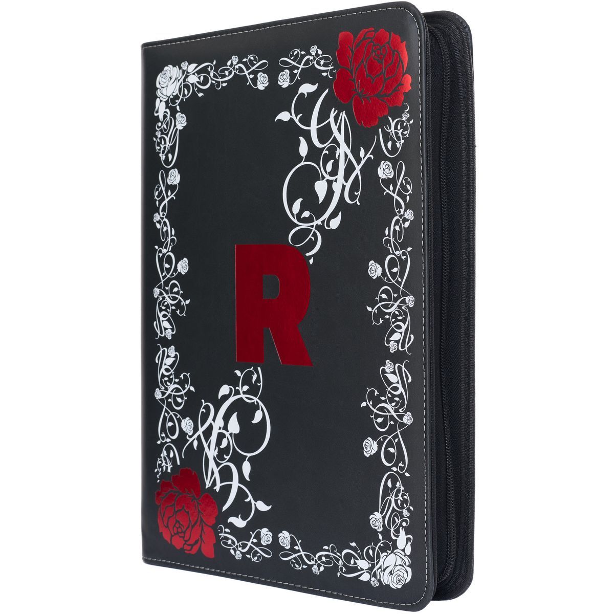 Master-Zip Binder: Premium Red Rose - 540 Cards - 9-Pocket Zip Binder - Newave Collectibles