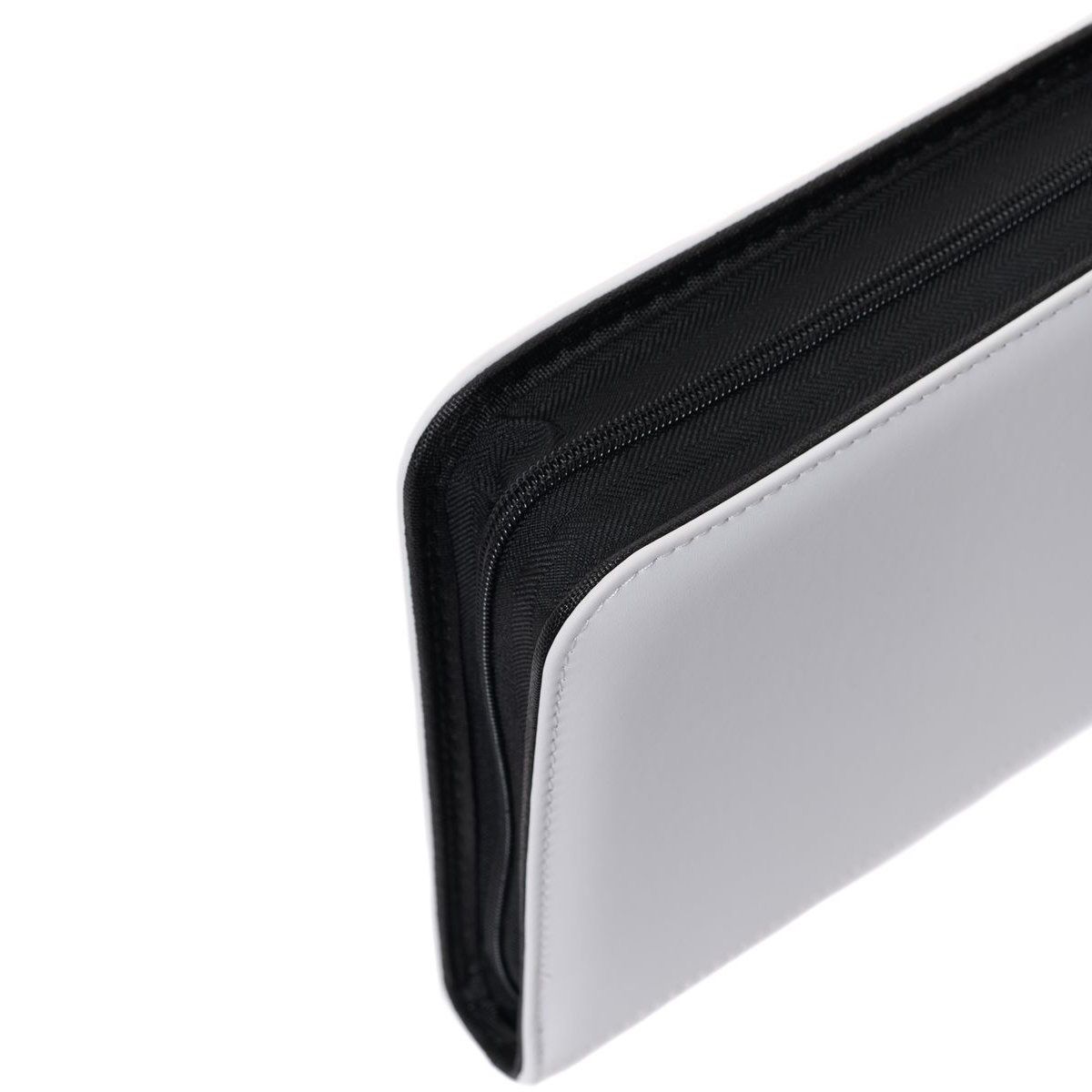 Premium White Toploader Binder - 144 Cards - 4-Pocket Zip Binder - Newave Collectibles