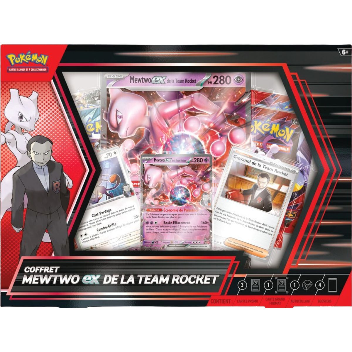 Item 4 Booster Box - Team Rocket's Mewtwo-ex - Pokémon - FR 🇫🇷