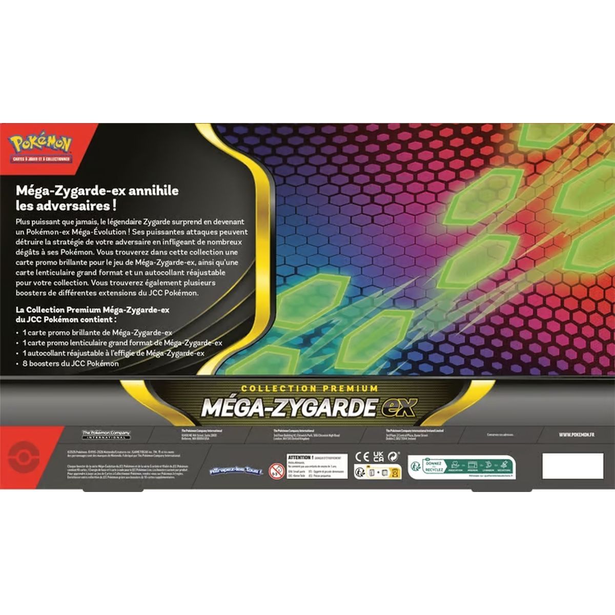 8-Booster Pack - Premium Collection: Mega Zygarde EX - Pokémon - FR