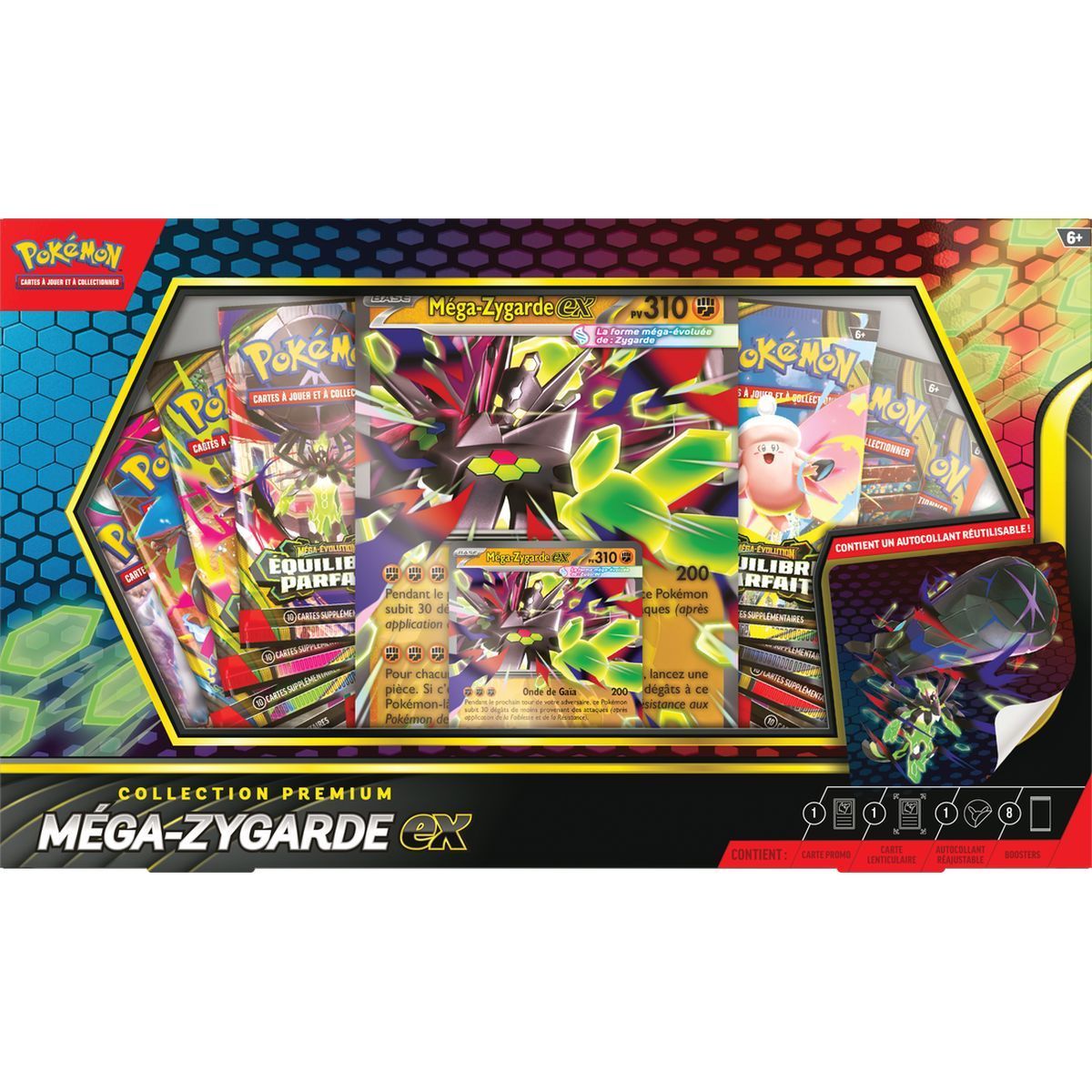 8-Booster Pack - Premium Collection: Mega Zygarde EX - Pokémon - FR