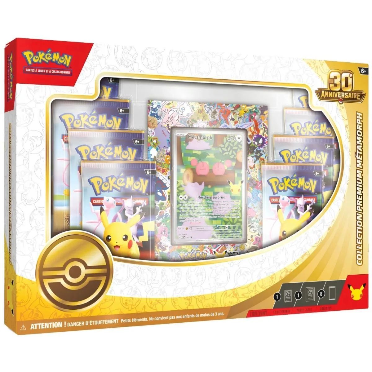 8-Booster Pack - Premium Collection: Metamorph - 30th Anniversary [ME05.5][30C] - Pokémon - FR