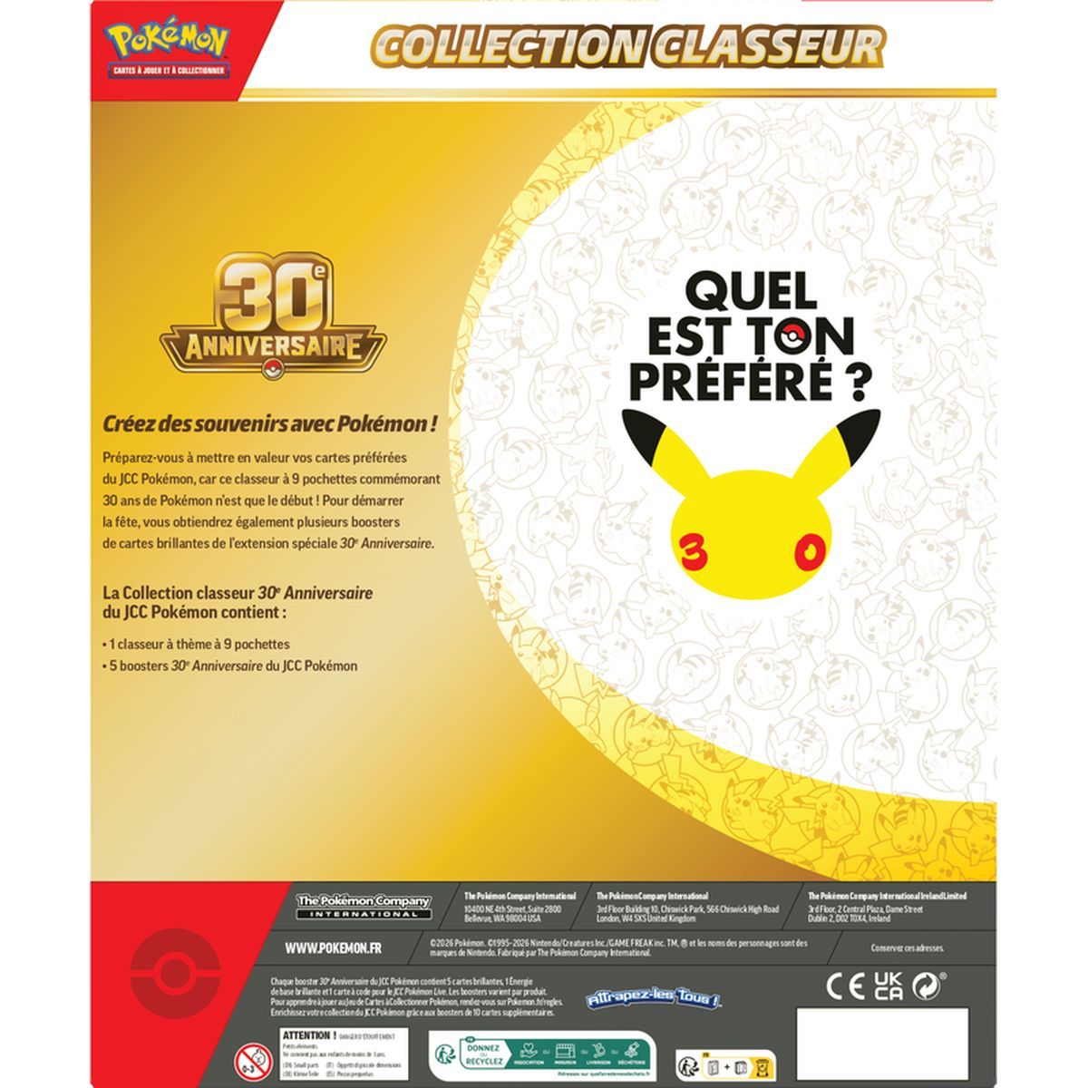30th Anniversary Collection Box Set - [ME05.5][30C] - Pokémon - FR