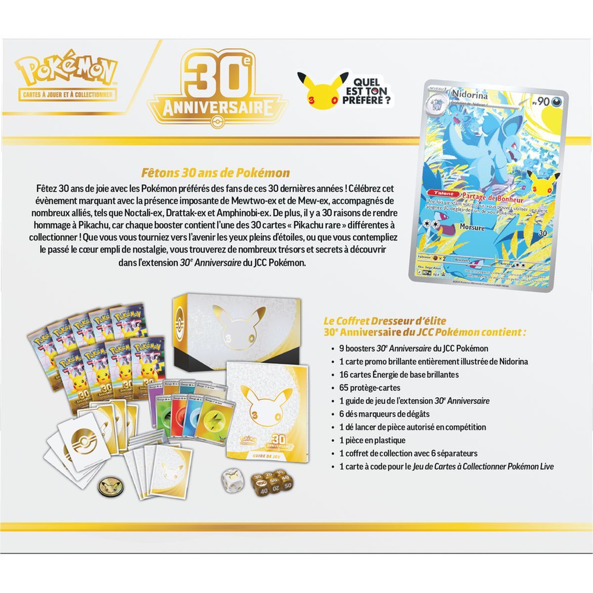 Elite Trainer Box ETB - 30th Anniversary [ME05.5][30C] - Pokémon - FR