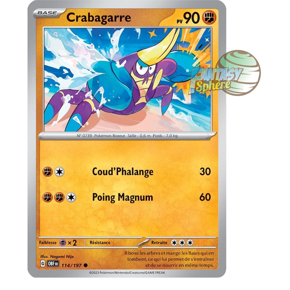 Crabagarre - Reverse 114/197 - Scarlet and Violet Obsidian Flames