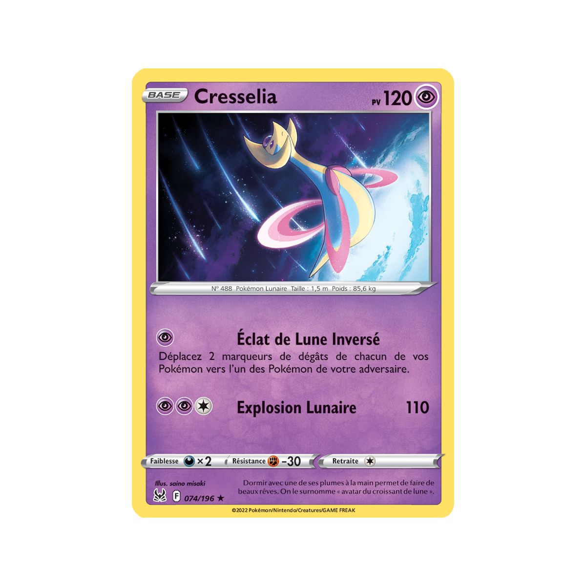 Cresselia - Holo Rare 74/196_H - Sword and Shield 11 Lost Origin