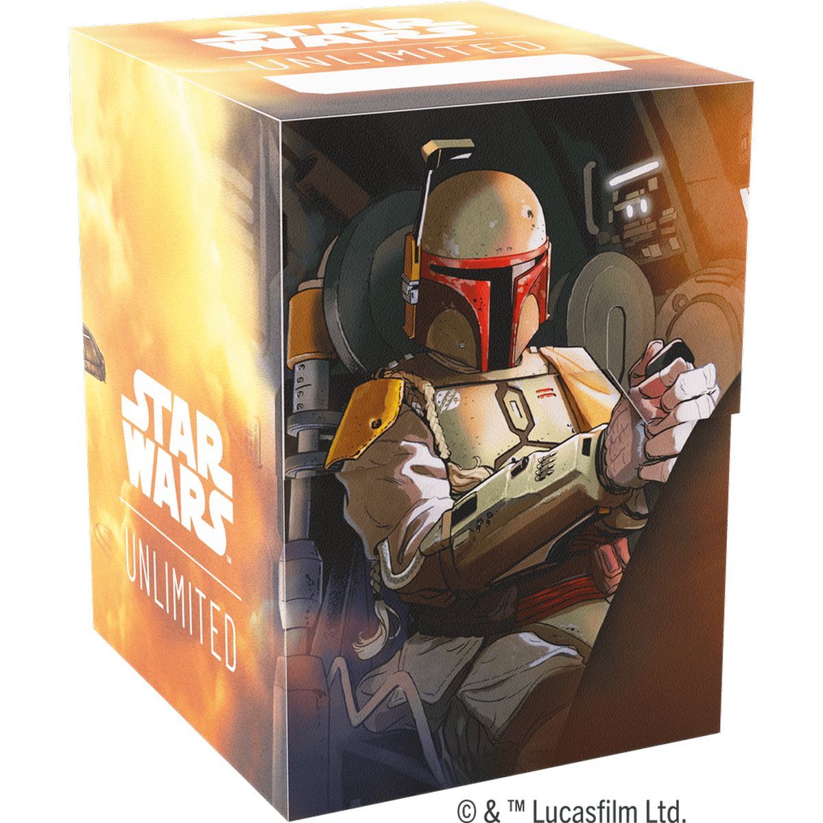 Deck Box - Soft Crate: Boba Fett/Fett's Firespray - Star Wars: Unlimited - Gamegenic