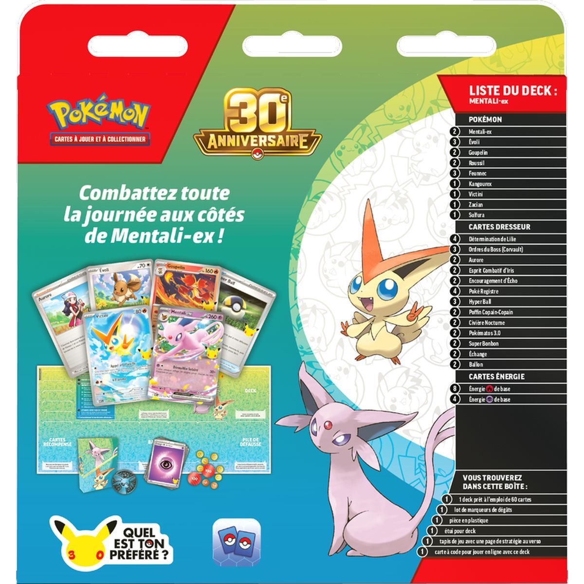 Battle Deck - 30th Anniversary: Espeon ex - Pokémon - 30 years - FR