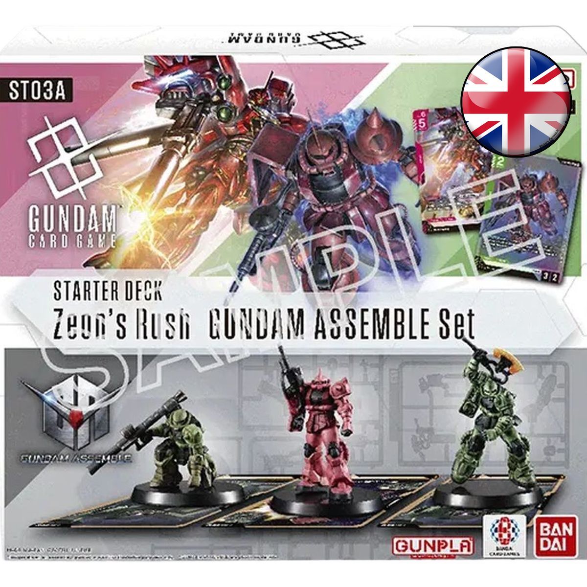 Item Starter Deck + Figure - Zeon's Rush - GUNDAM ASSEMBLE CG - ST03 - EN