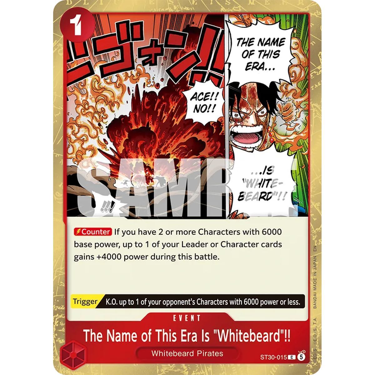 Starter Deck - Ace & Luffy - One Piece CG - ST30 - EN