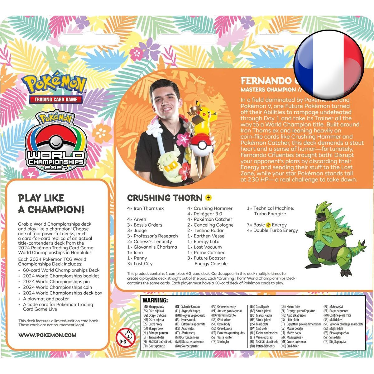Pokémon TCG: World Championships 2024 Deck - Ironthorn-ex - Pokémon - FR