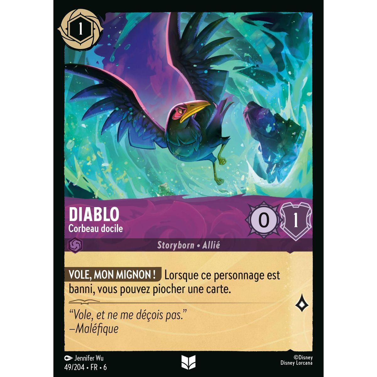 Diablo, Docile Raven - 49/204 - AZS - The Azurite Sea - Uncommon - French