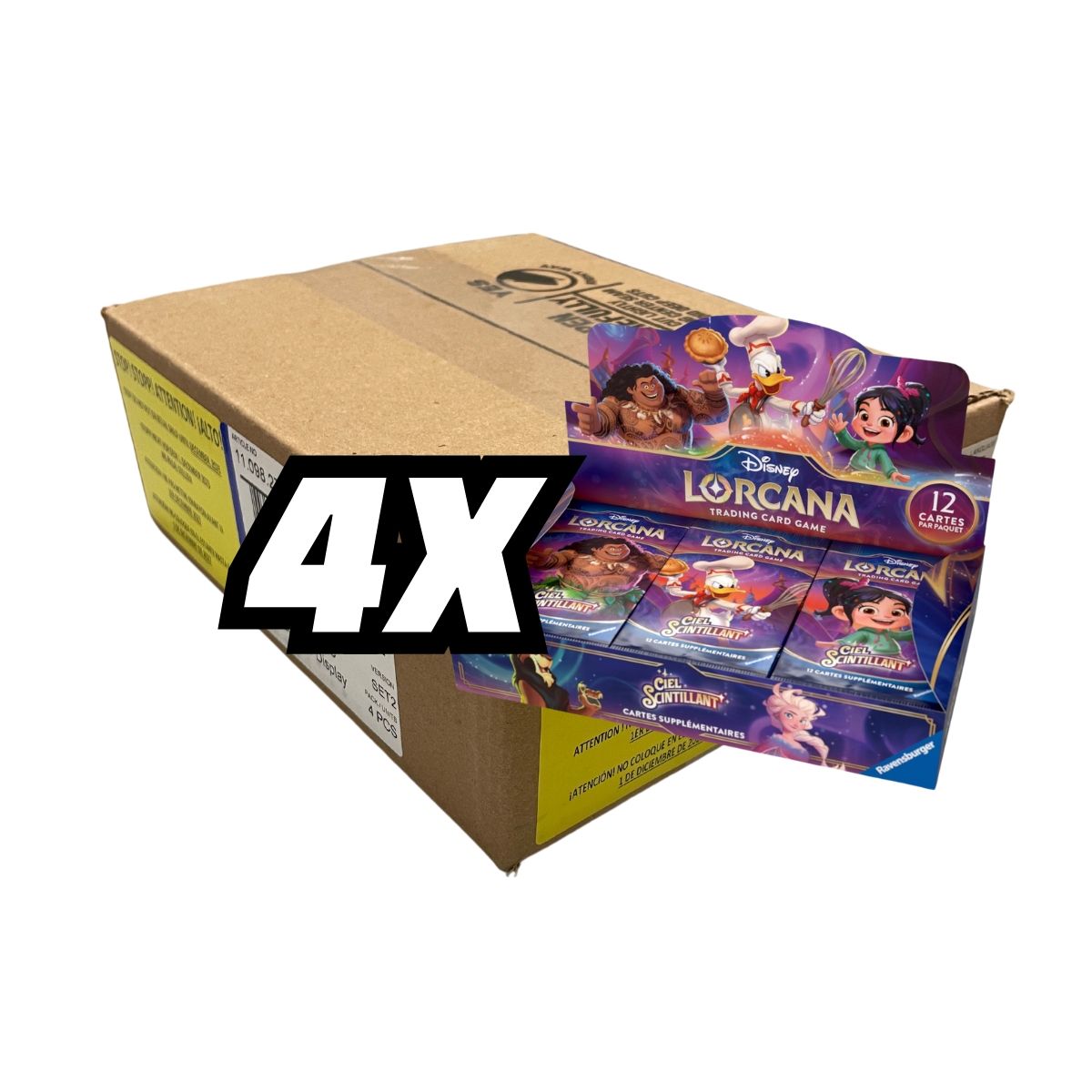 Disney Lorcana - Box of 4 Box of 24 Boosters - Chapter 5 - Shimmering Sky (1st print) - FR