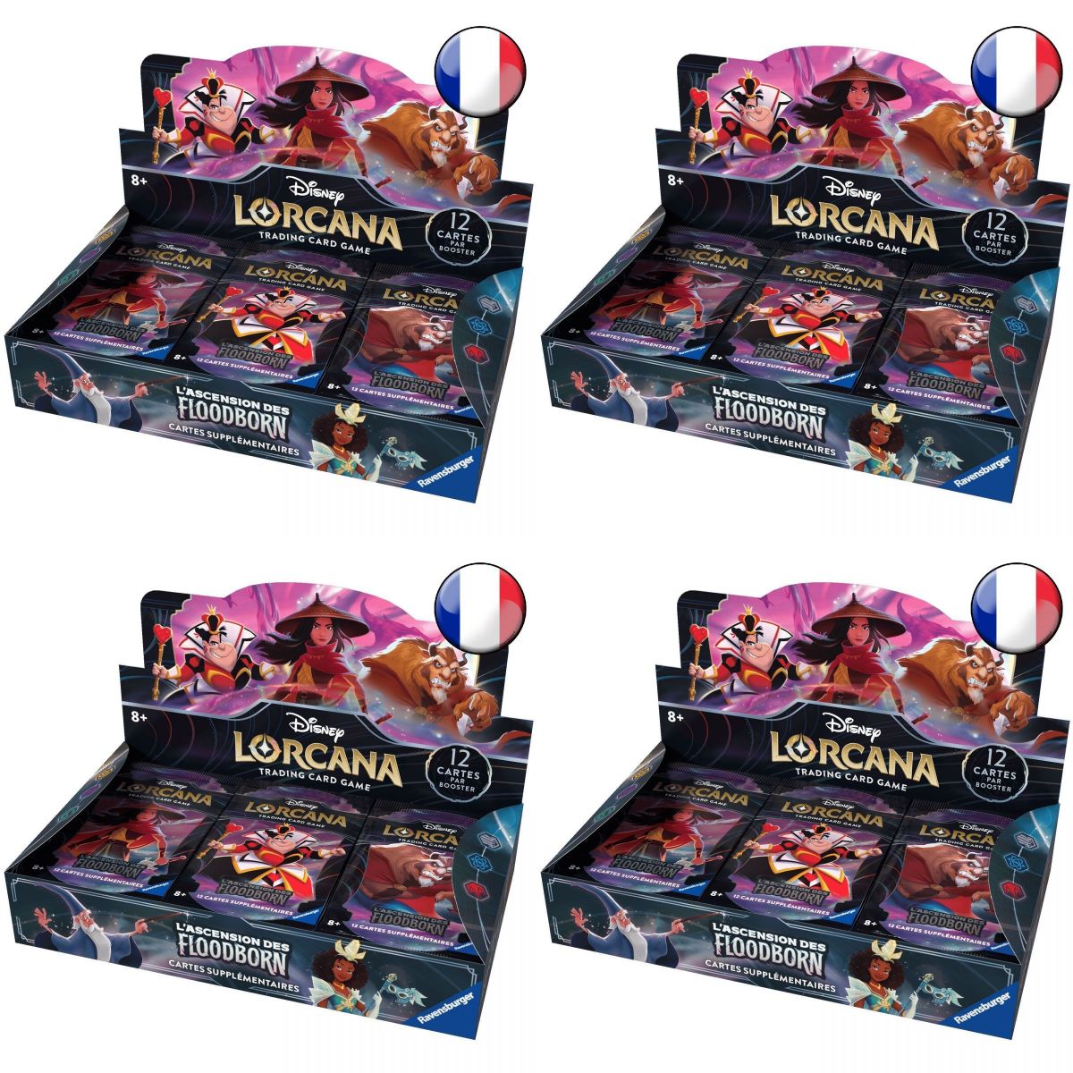 Item Disney Lorcana - Sealed Case of 4 Booster Boxes - Chapter 2 - Rise of the Floodborn - FR (2nd Print)