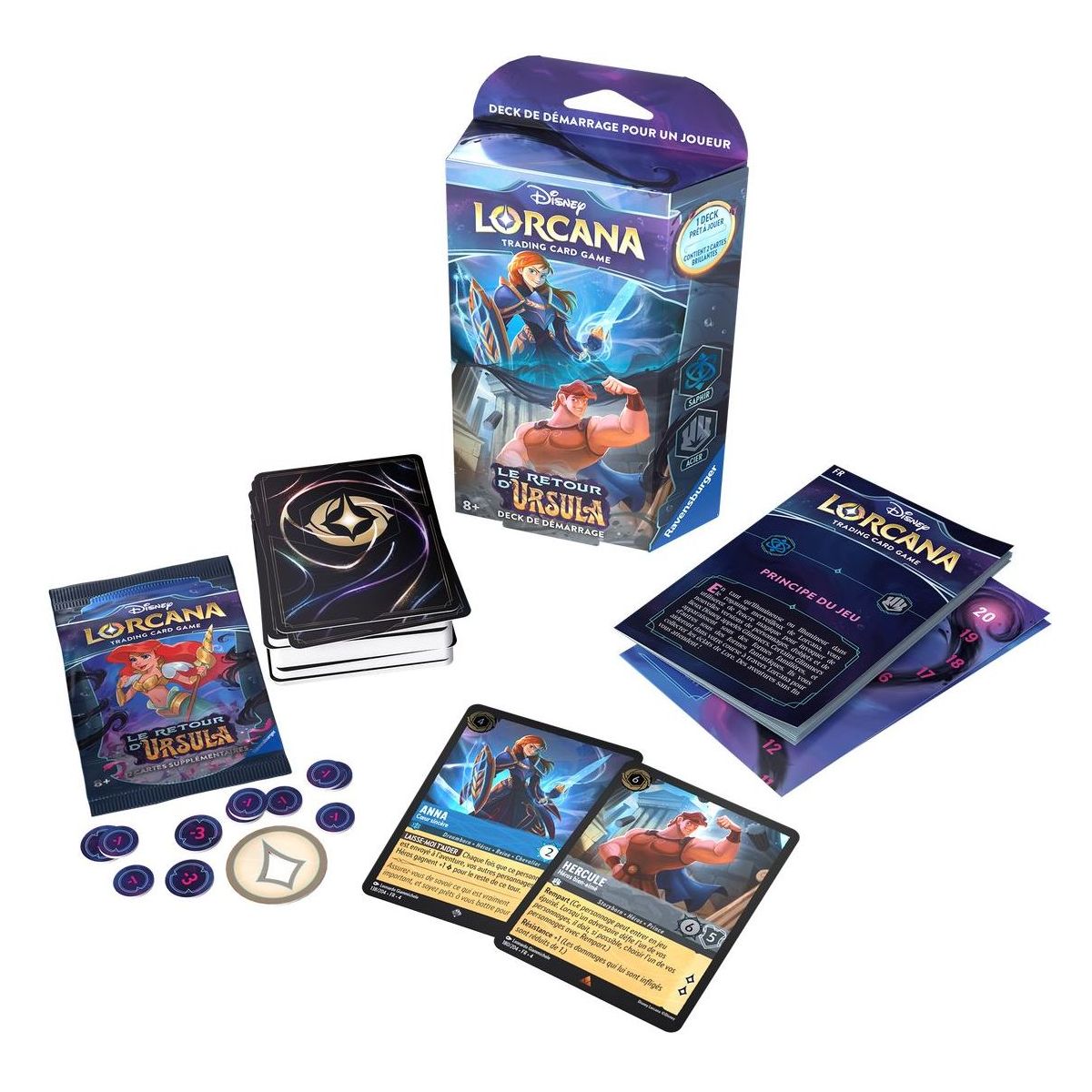 Disney Lorcana - Starter Deck - Chapter 4 - Ursula Returns - FR Steel and sapphire