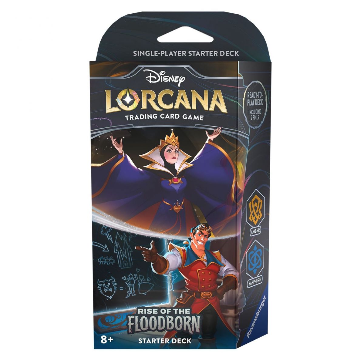 Disney Lorcana - Starter Deck - Set 2 Rise of the Floodborn - Queen / Gaston FR