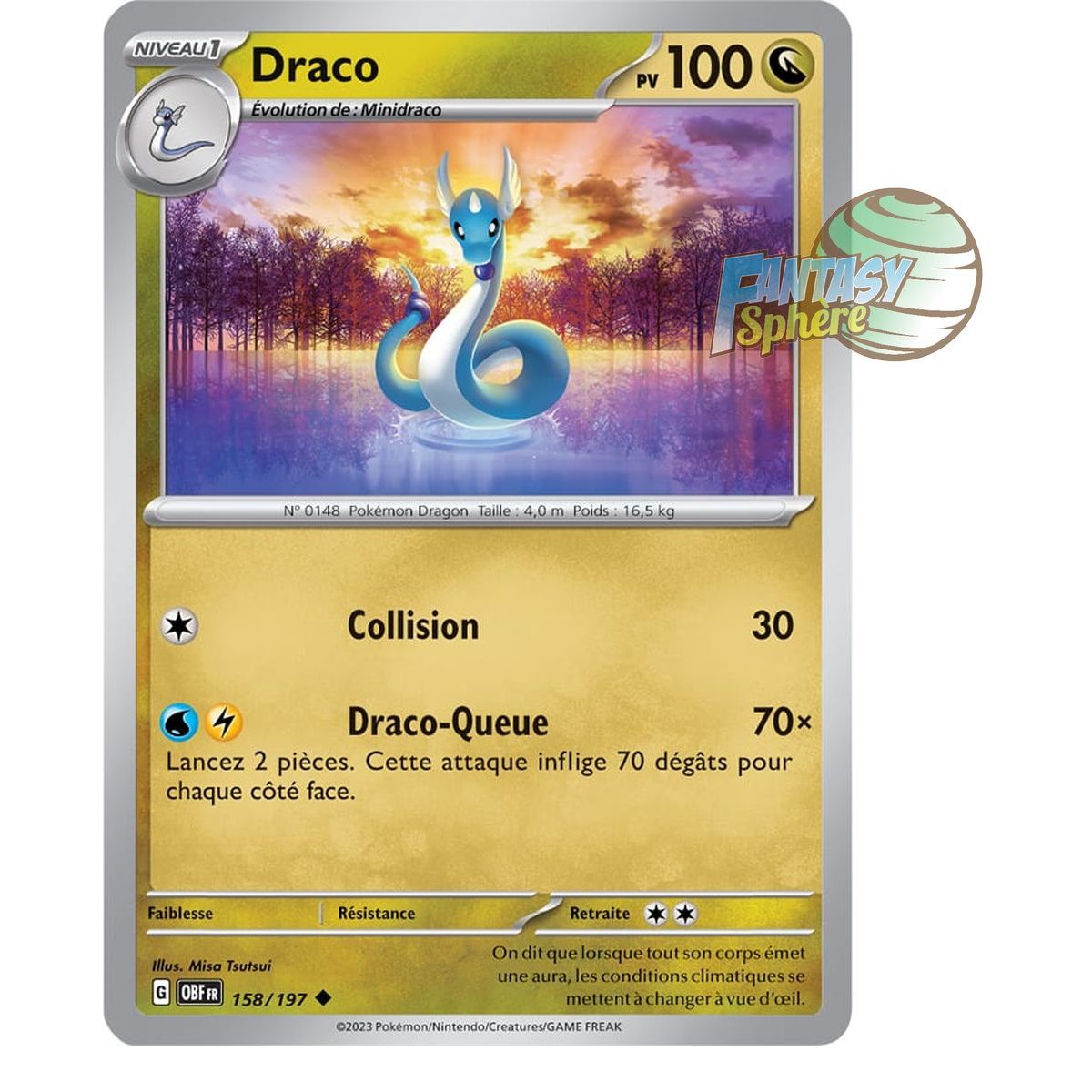 Draco - Reverse 158/197 - Scarlet and Violet Obsidian Flames