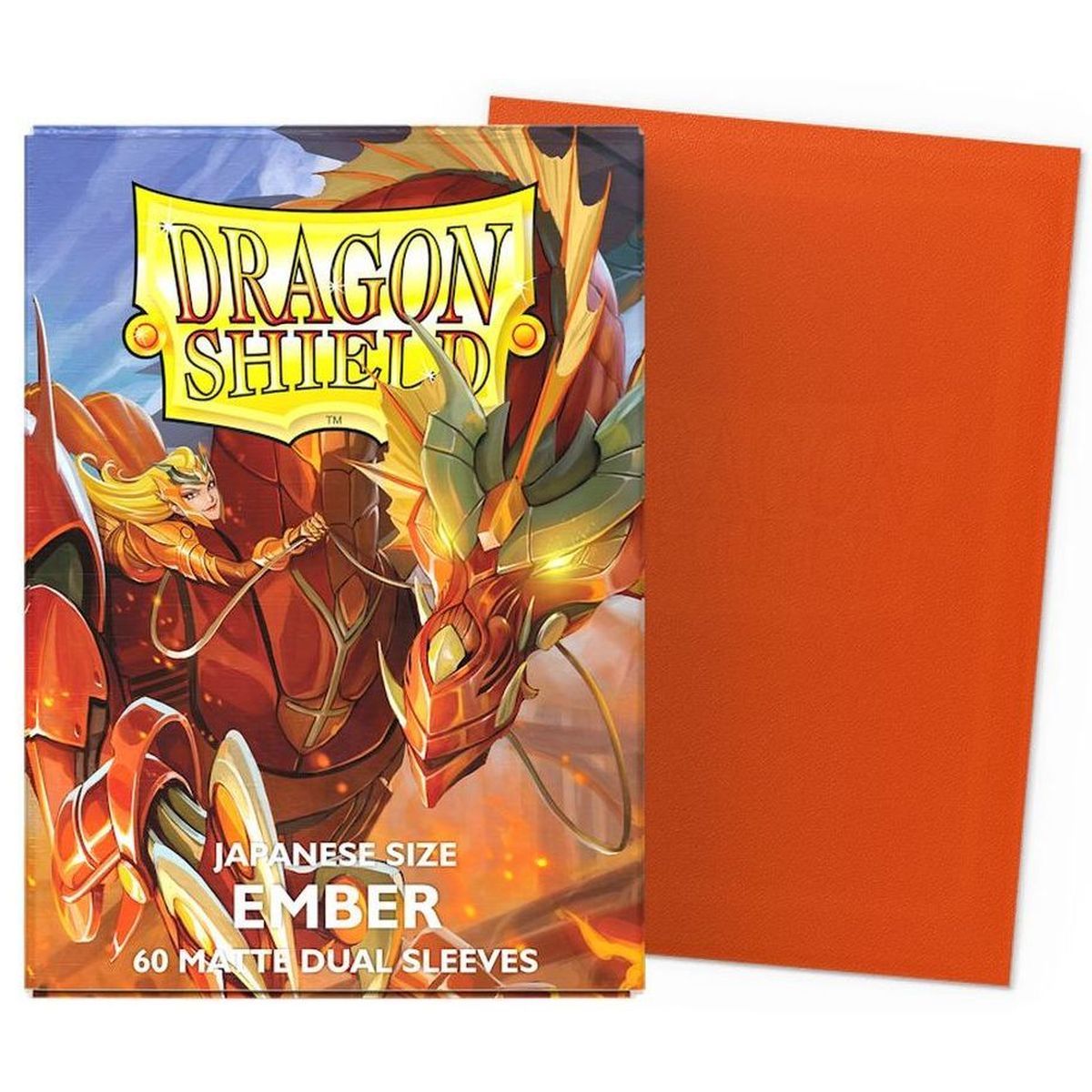 Item Dragon Shield - Small Sleeves - Japanese Size - Dual Matte Ember (60)