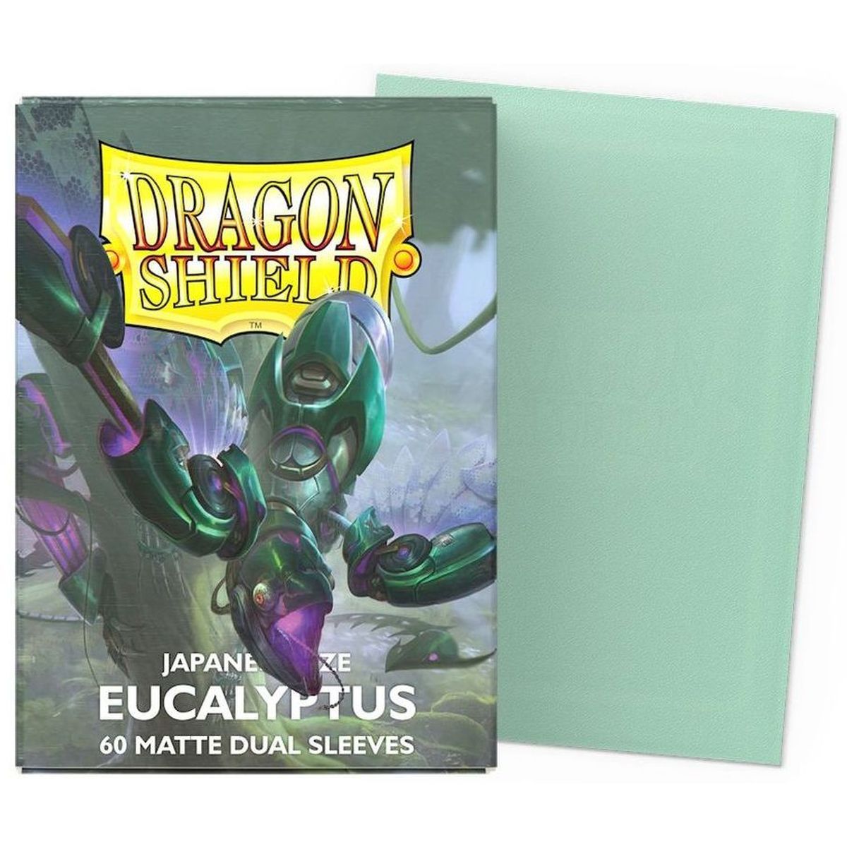 Dragon Shield - Small Sleeves - Japanese Size - Dual Matte Eucalyptus (60)