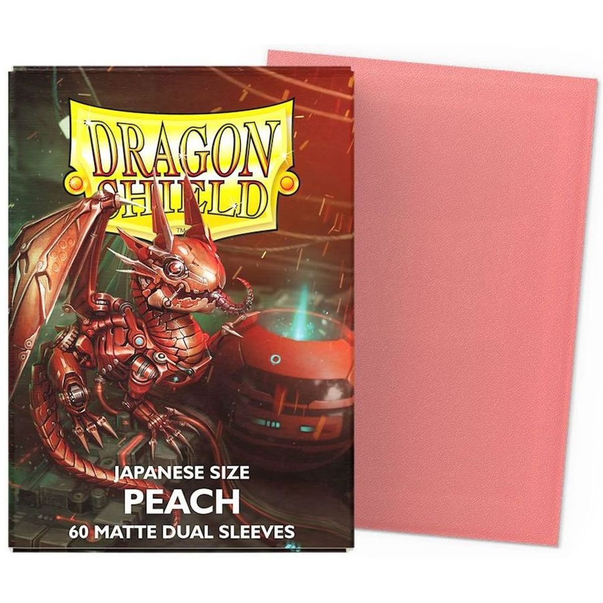 Dragon Shield - Small Sleeves - Japanese Size - Dual Matte Peach (60)