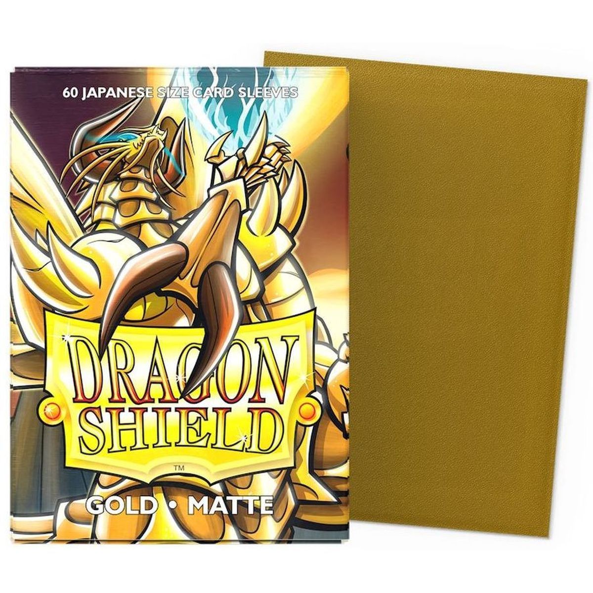 Dragon Shield - Small Sleeves - Japanese Size - Matte Gold (60)