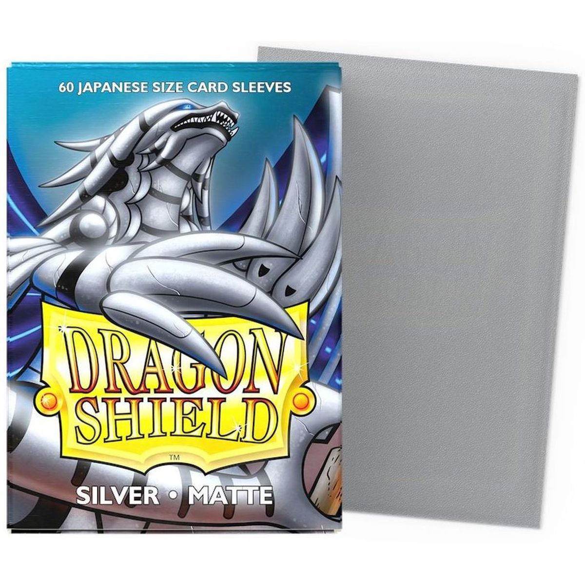 Dragon Shield - Small Sleeves - Japanese Size - Matte Silver (60)