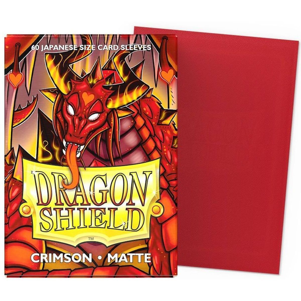 Dragon Shield Small Sleeves - Matte Crimson (60)