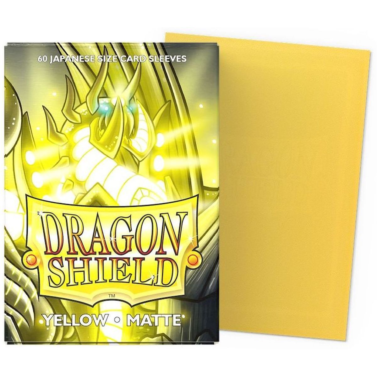 Dragon Shield Small Sleeves - Matte Yellow (60)