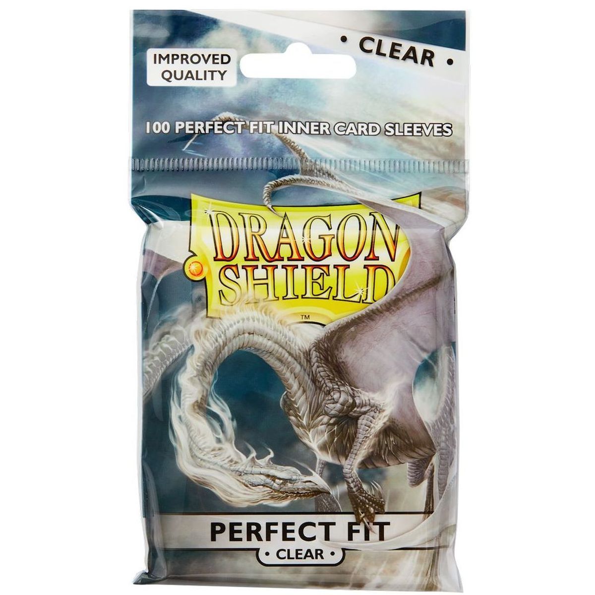 Dragon Shield - Standard Size - Card Sleeves - Perfect Fit - Clear (100)